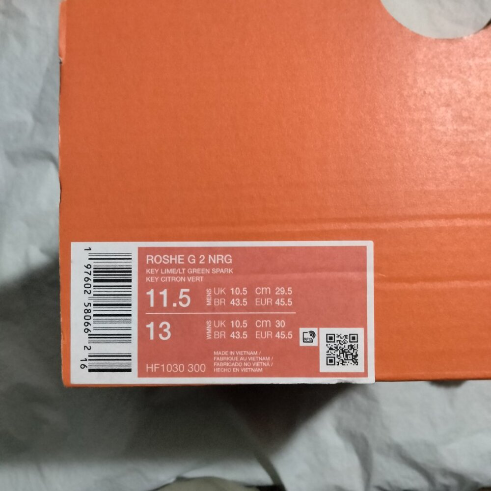 Nike X Waste Management Phoenix Open Roshe Golf 2 HF1030-300 Size 11.5 (NO LID) - Picture 6 of 6